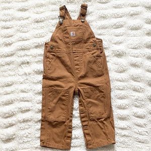 Baby Carhartt Canvas Bib Overalls. Carhartt Brown. Size 24 Months.